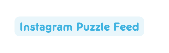 Instagram Puzzle Feed